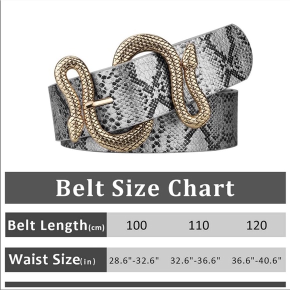 - Vintage Leather Snake buckle belt NEW main image 4
